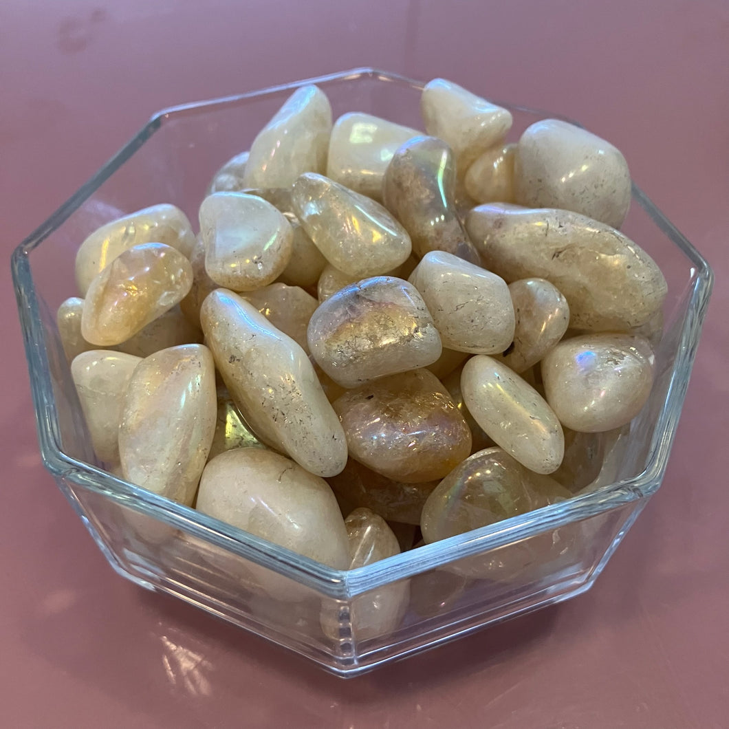 Angel Aura Citrine Tumble