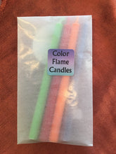 Color Flame candles