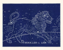 Zodiac Signs prints in blue
